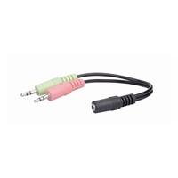 GEMBIRD sluchátka s mikrofonem GHS-06, herní, černá s RGB LED podsvícením