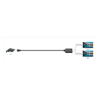 PremiumCord HDMI 2.0 Mini Splitter 1-2 Pigtail 4Kx2K@60Hz HDCP2.2 Downscaler