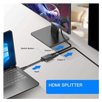 PremiumCord HDMI 2.0 Mini Splitter 1-2 Pigtail 4Kx2K@60Hz HDCP2.2 Downscaler