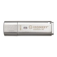 Kingston Flash Disk IronKey 64GB IKLP50 Locker+ 50 AES USB, w/256bit Encryption
