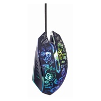 GEMBIRD myš MUS-6B-GRAFIX-01, černá s grafickým potiskem, USB