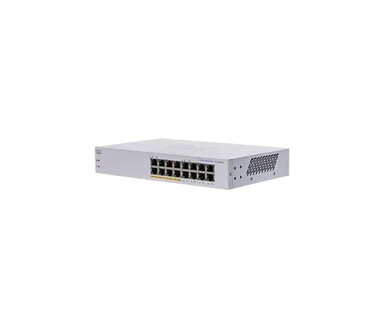 Cisco switch CBS110-16PP-UK (16xGbE, 8xPoE+, 64W, fanless) - REFRESH