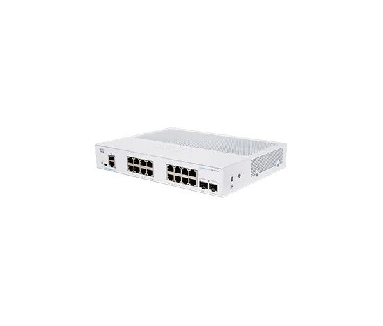 Cisco switch CBS250-16T-2G-UK (16xGbE,2xSFP,fanless) - REFRESH