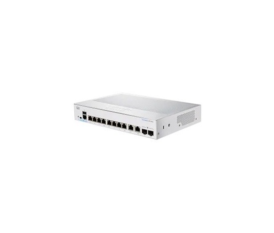 Cisco switch CBS250-8T-E-2G-UK (8xGbE,2xGbE/SFP combo,fanless) - REFRESH