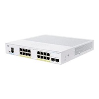 Cisco switch CBS350-16P-E-2G-UK (16xGbE,2xSFP,16xPoE+,120W,fanless) - REFRESH