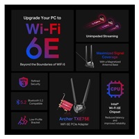 TP-Link Archer TXE75E WiFi6E PCIe adapter (AXE5400,2,4GHz/5GHz/6GHz,Bluetooth5.2)