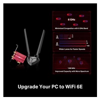 TP-Link Archer TXE75E WiFi6E PCIe adapter (AXE5400,2,4GHz/5GHz/6GHz,Bluetooth5.2)