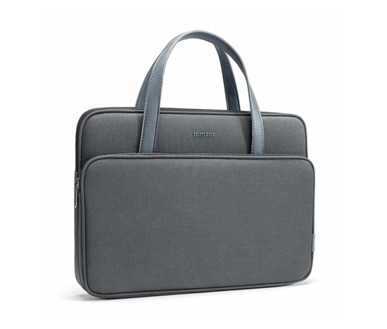 tomtoc Premium Briefcase – 14" MacBook Pro (2021), šedá