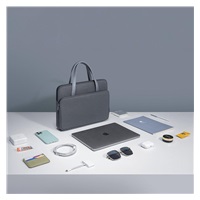 tomtoc Premium Briefcase – 14" MacBook Pro (2021), šedá