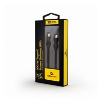 GEMBIRD Kabel USB PD (Power Delivery), 100W, Type-C na Type-C kabel (CM/CM), 1,5m, datový a napájecí, černá