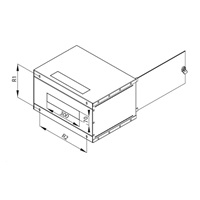 TRITON 19" jednodílný rozvaděč 9U/400mm, černý, rozložený flatpack