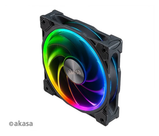 AKASA ventilátor SOHO AR14, 14cm ARGB PWM fan with advanced blade design