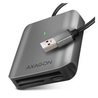AXAGON CRE-S3, USB-A 3.2 Gen 1 - SUPERSPEED čtečka karet, 3-slot & lun SD/microSD/CF, podpora UHS-II