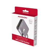 AXAGON CRE-S3, USB-A 3.2 Gen 1 - SUPERSPEED čtečka karet, 3-slot & lun SD/microSD/CF, podpora UHS-II