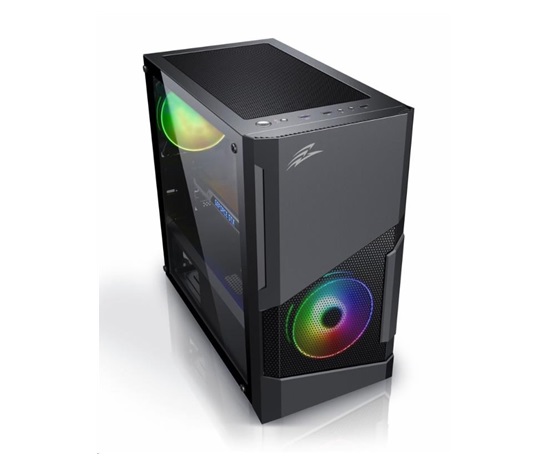 EVOLVEO M5, case mATX, průhledná bočnice, černá