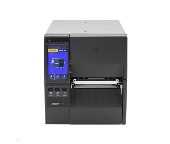 Zebra ZT231;12 dots/mm (300 dpi);peeler;LTU;display;EPL;ZPL;ZPLII;USB;USB Host;RS232;BT (BLE);Ethernet