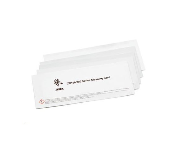 Zebra cleaning cards, 5 cards