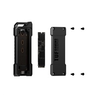 ASUS TUF GAMING A1 SSD NVME case, USB3.2 Gen 2X1, M.2 NVMe SSD kovový box, černá