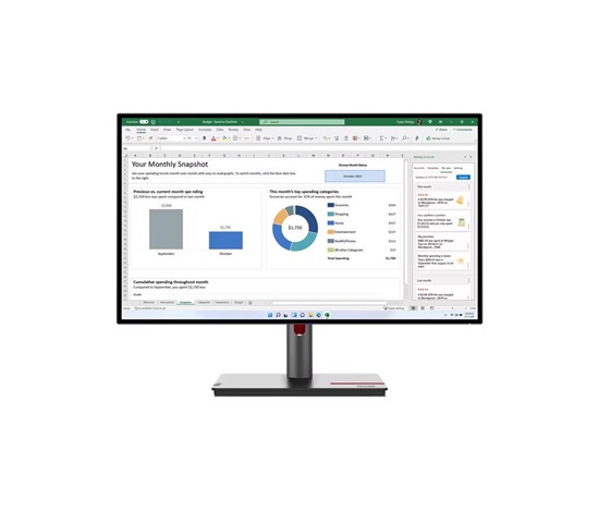 LENOVO LCD P27q-30 - 27",IPS,matný,16:9,2560x1440,178/178,4ms,350cd/m2,1000:1,HDMI,DP,USB Hub,VESA,Pivot