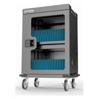 MANHATTAN nabíjecí vozík - 32 portů USB-C, 576 W, přepěťová ochrana, tichá ventilace, kovové pouzdro, černá