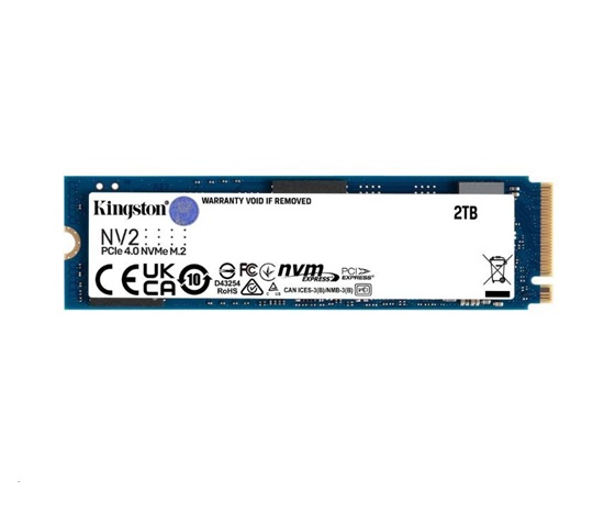 Kingston SSD 2TB (2000GB) NV2 M.2 2280 NVMe™ PCIe Gen (R: 3500MB/s; W: 2800MB/s)