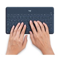 Logitech Bluetooth Keyboard Folio Keys-To-Go, UK - International, Classic Blue, Apple