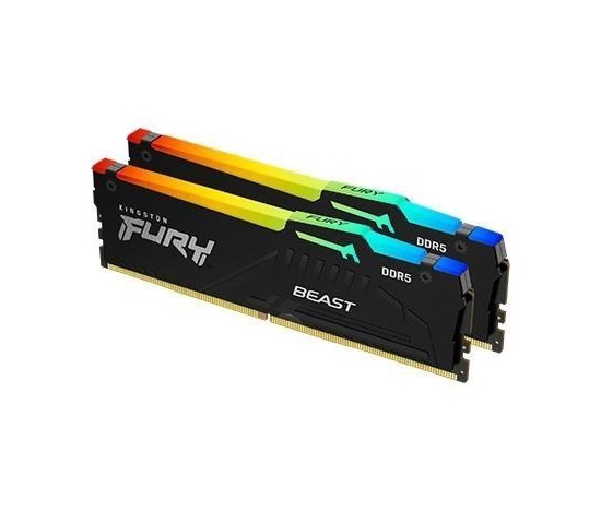 KINGSTON DIMM DDR5 32GB (Kit of 2) 6000MT/s CL36 FURY Beast RGB EXPO