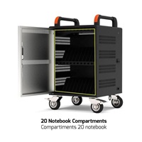 PORT CONNECT CHARGING CABINET 20 Notebooks + RACK 1xU 19’’, černý a béžový