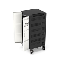 PORT nabíjecí skříňka pro 30 notebooků + 1 Rack U19", černá-béžová