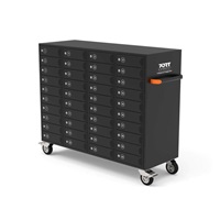 PORT nabíjecí skříňka pro 40 zařízení, individuální zámky, černá