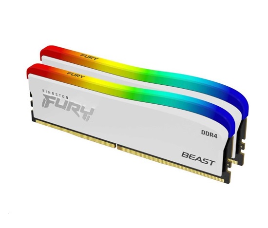 KINGSTON DIMM DDR4 32GB (Kit of 2) 3200MT/s CL16 FURY Beast Bílá RGB SE