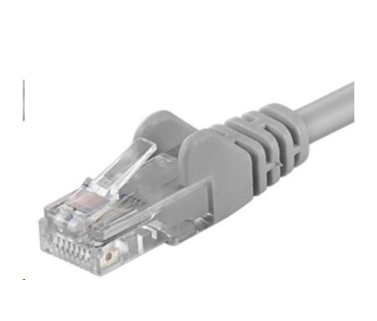 PremiumCord Patch kabel UTP RJ45-RJ45 CAT6 0.1m šedá