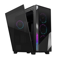 GIGABYTE case AORUS C500 GLASS, bez zdroje, průhledná bočnice, Mid Tower, černá