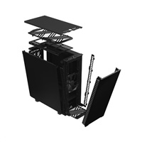 FRACTAL DESIGN skříň Define 7 Compact Black, USB 3.1 Type-C, 2x USB 3.0, bez zdroje, mATX