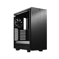 FRACTAL DESIGN skříň Define 7 Compact Black TG light, USB 3.1 Type-C, 2x USB 3.0, bez zdroje, mATX