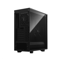 FRACTAL DESIGN skříň Define 7 Compact Black TG light, USB 3.1 Type-C, 2x USB 3.0, bez zdroje, mATX