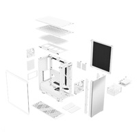 FRACTAL DESIGN skříň Define 7 Compact White TG Clear, USB 3.1 Type-C, 2x USB 3.0, bez zdroje, mATX