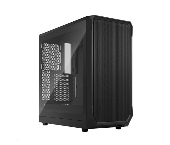 FRACTAL DESIGN skříň Focus 2 Black TG Clear Tint, 2x USB 3.0, bez zdroje, mATX