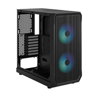 FRACTAL DESIGN skříň Focus 2 RGB Black TG Clear Tint, 2x USB 3.0, bez zdroje, mATX