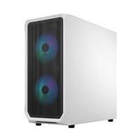 FRACTAL DESIGN skříň Focus 2 RGB White TG Clear Tint, 2x USB 3.0, bez zdroje, mATX