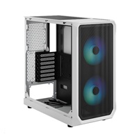 FRACTAL DESIGN skříň Focus 2 RGB White TG Clear Tint, 2x USB 3.0, bez zdroje, mATX