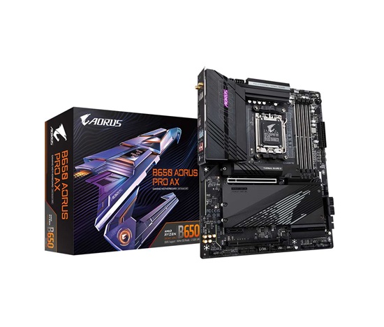 GIGABYTE MB Sc AM5 B650 AORUS PRO AX, AMD B650, 4xDDR5, 1xHDMI, WI-FI