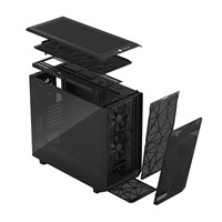 FRACTAL DESIGN skříň Meshify 2 Black TG Light Tint, USB 3.1 Type-C, 2x USB 3.0, bez zdroje, E-ATX