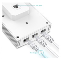 TP-Link EAP655-Wall OMADA WiFi6 AP (AX3000,2,4GHz/5GHz,4xGbELAN,1xPoE-in,1xPoE-out,13W)