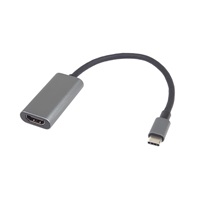 PremiumCord Převodník USB-C na HDMI, rozlišení 4K a FULL HD 1080p, kovové pouzdro