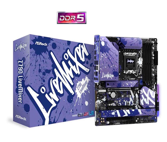 ASRock MB Sc LGA1700 Z790 LIVEMIXER, Intel Z790, 4xDDR5, 1xDP, 1xHDMI