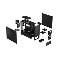 FRACTAL DESIGN skříň Pop Air Black Solid, 2x USB 3.0, bez zdroje, ATX