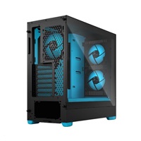 FRACTAL DESIGN skříň Pop Air RGB Cyan Core TG Clear Tint, 2x USB 3.0, bez zdroje, ATX