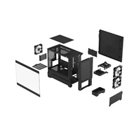 FRACTAL DESIGN skříň Pop Mini Air RGB Black TG Clear Tint, 2x USB 3.0, bez zdroje, mATX