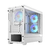 FRACTAL DESIGN skříň Pop Mini Air RGB White TG Clear Tint, 2x USB 3.0, bez zdroje, mATX